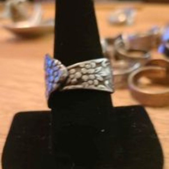 Boho Vintage Flatware Thumb Ring Size 9 - Picture 6 of 6